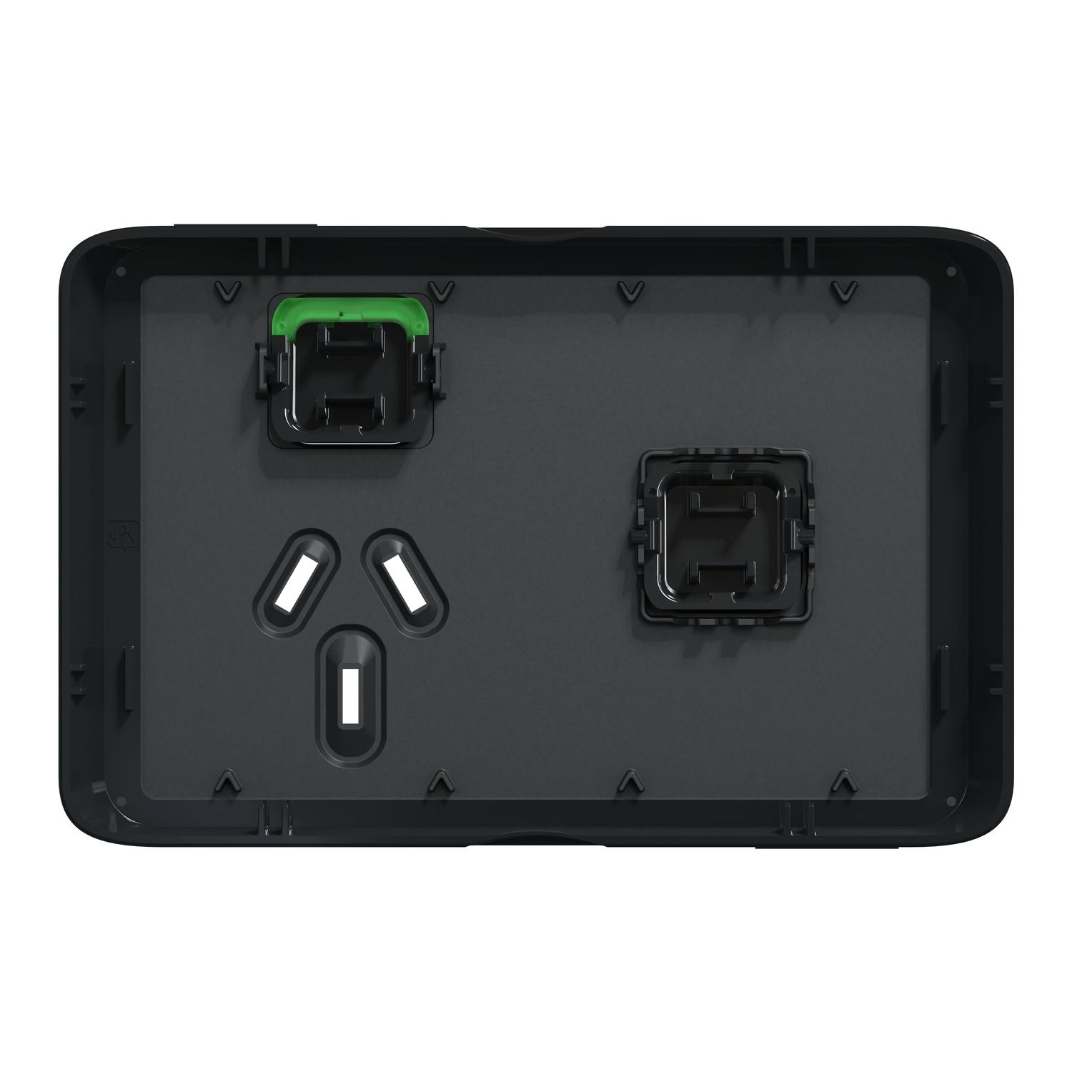 Picture of Skin Socket Switch, Clipsal Iconic, Horizontal Single, 1ExBlank, 10A, 250V, Clip-On