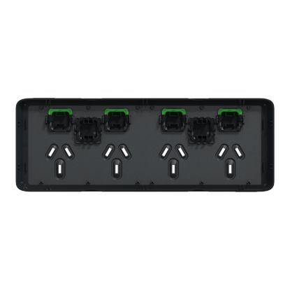 Picture of Skin Socket Switch, Clipsal Iconic, Horizontal Quad, 10A 250V