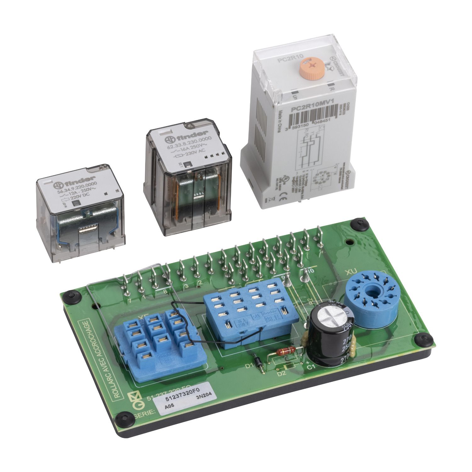 Picture of Contactor accessory, SM6-24, spare part, 125VDC, kit plate, electromechanical relay, R400, indoor
