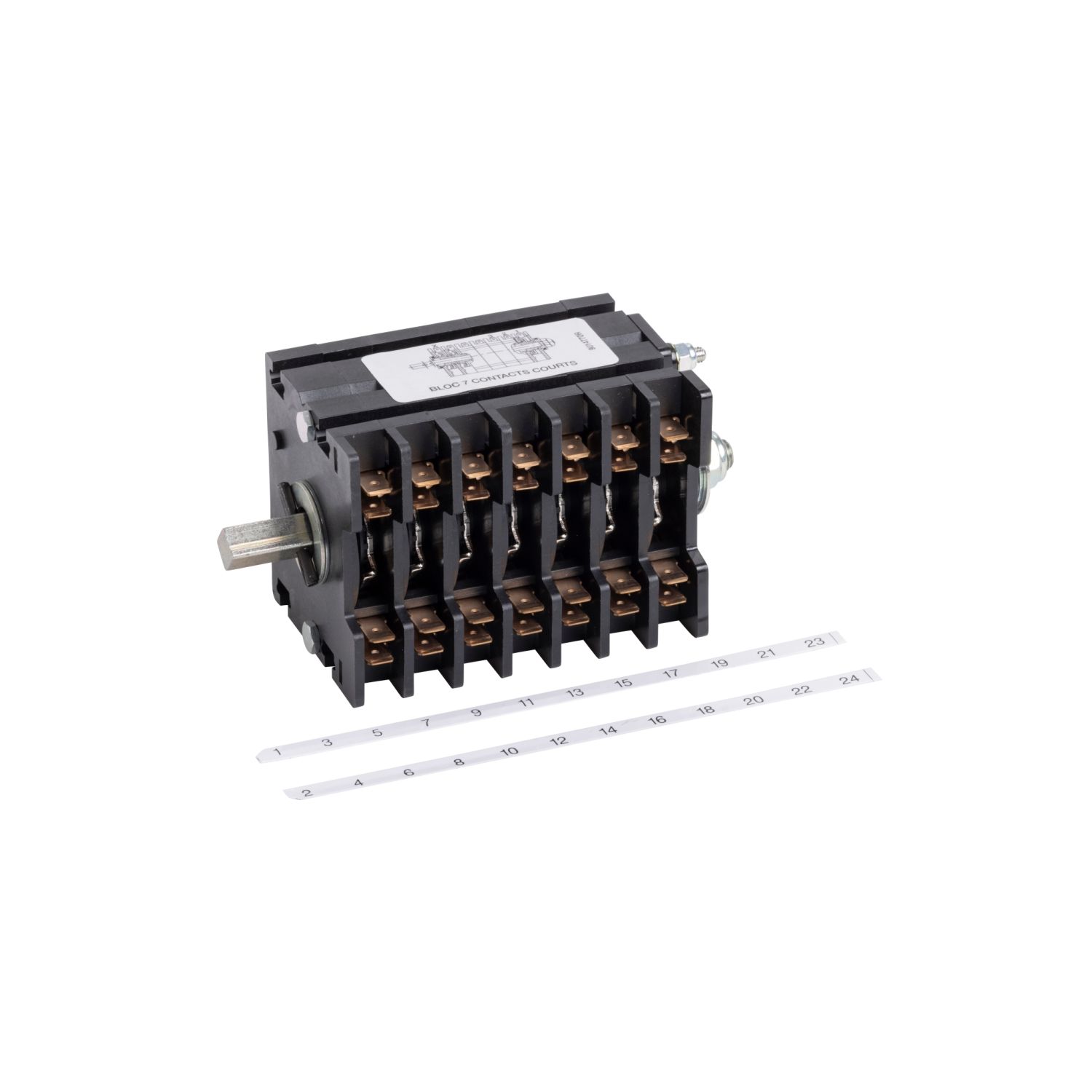 Picture of Signaling contact blocks, SM6-24, spare part, 7 auxiliary switch blocks