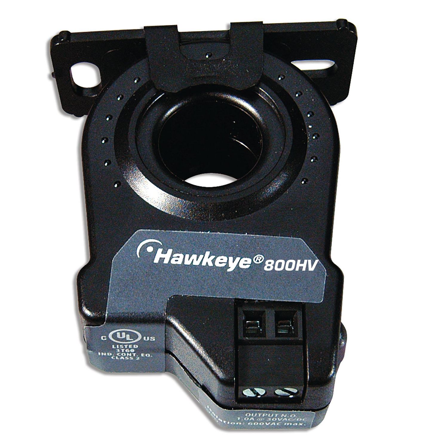 Picture of Current Switch: Fixed Trip Point, 0.75-200 Amp, N.O. 0.5A@250VAC/DC, 0.75A or less Fixed Trip Point, Mini Solid-Core Housing, Digital Output