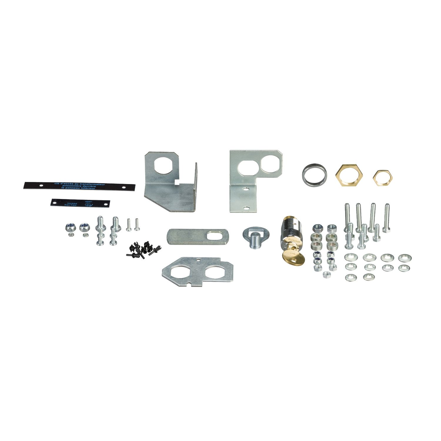 Picture of Locking kit, SM6-24, spare part, mechanical interlock, flat, for front panel