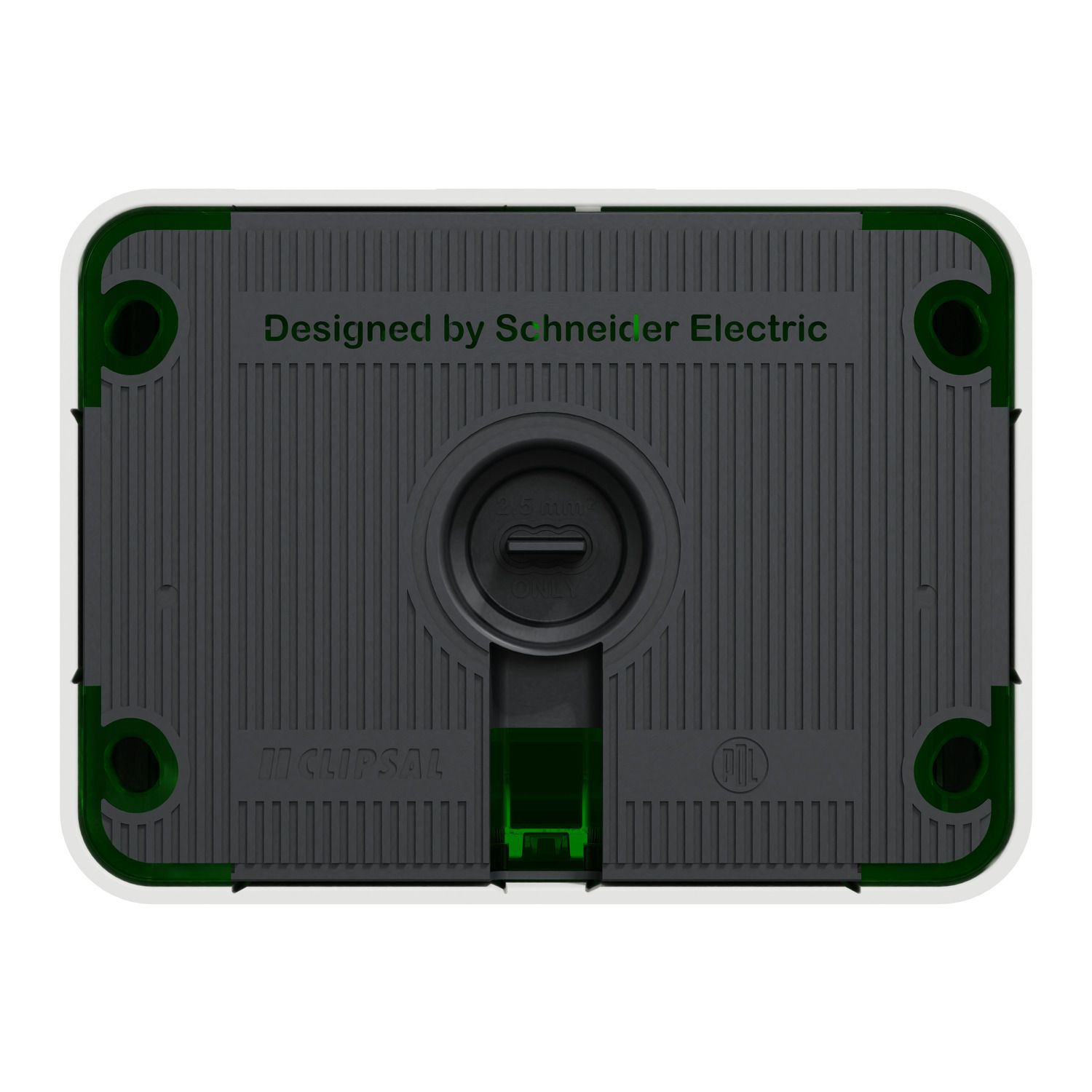 Picture of Twin Switched Socket Outlet, Clipsal Iconic Outdoor, Horizontal, 10A, 250V