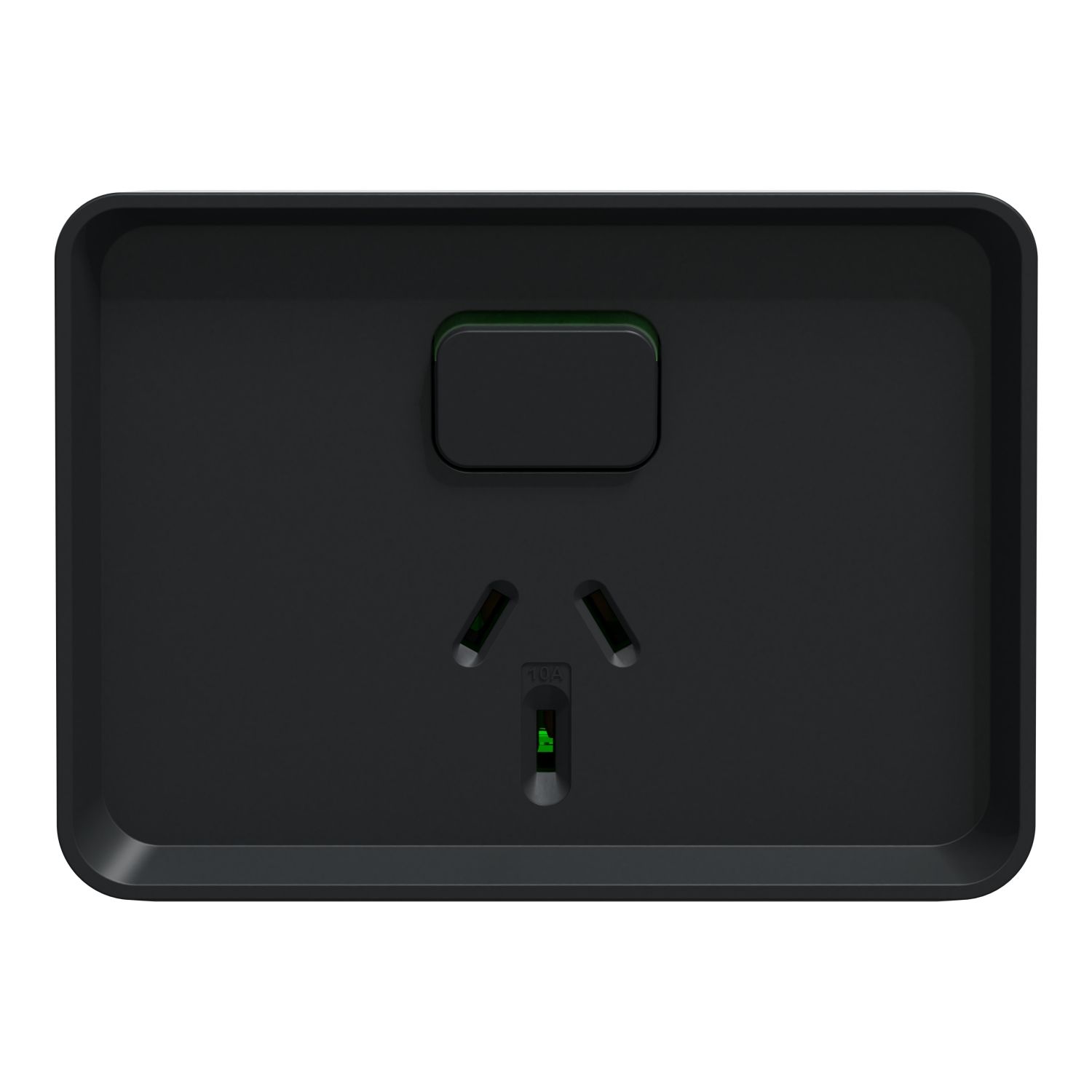 Picture of Single Switched Socket Outlet, Clipsal Iconic Outdoor, Horizontal, 10A, 250V