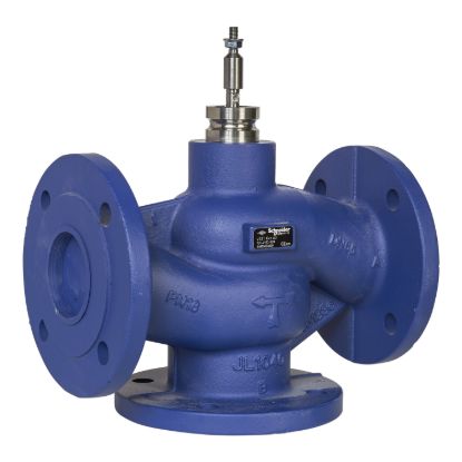 Picture of V321 Globe Valve, 3-Way, PN16, Flanged DN65, Kvs 63, Cast Iron Body, Stainless Trim, Max. Glycol 50%