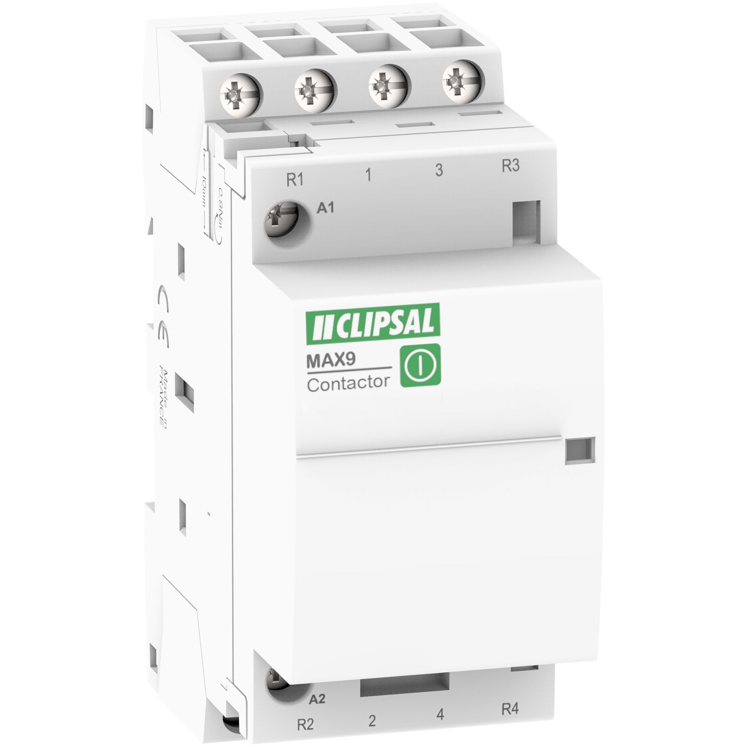 Picture of Contactor, MAX9, 2 NO + 2 NC, 25A, Ue=415VAC, Uc=240VAC, 2 Modules