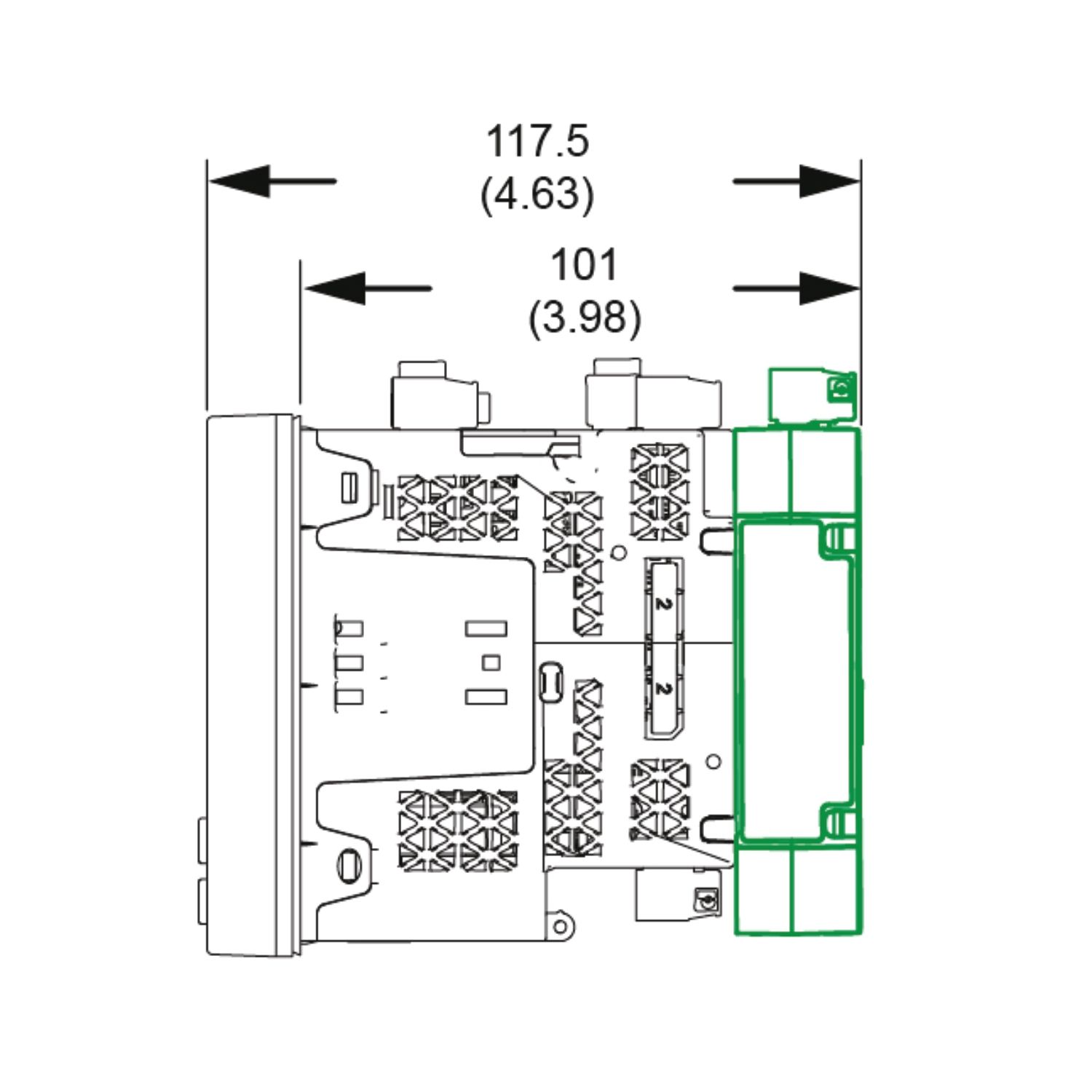 Picture of PowerLogic PM8000 - Communication Module - Fiber-Ethernet module