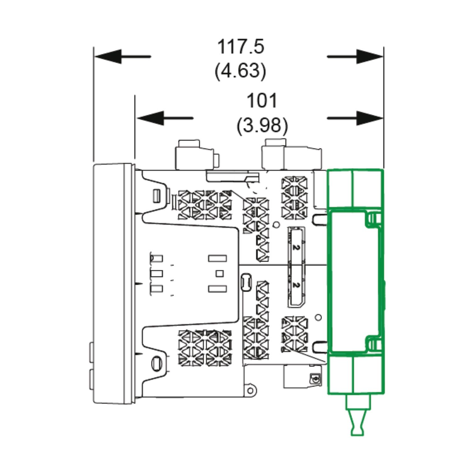 Picture of PowerLogic PM8000 - Communication Module - RS-485 4-wire module