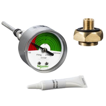 Picture of Gas pressure indicator, SM6-24, spare part, analogue manometer without visible switch contact