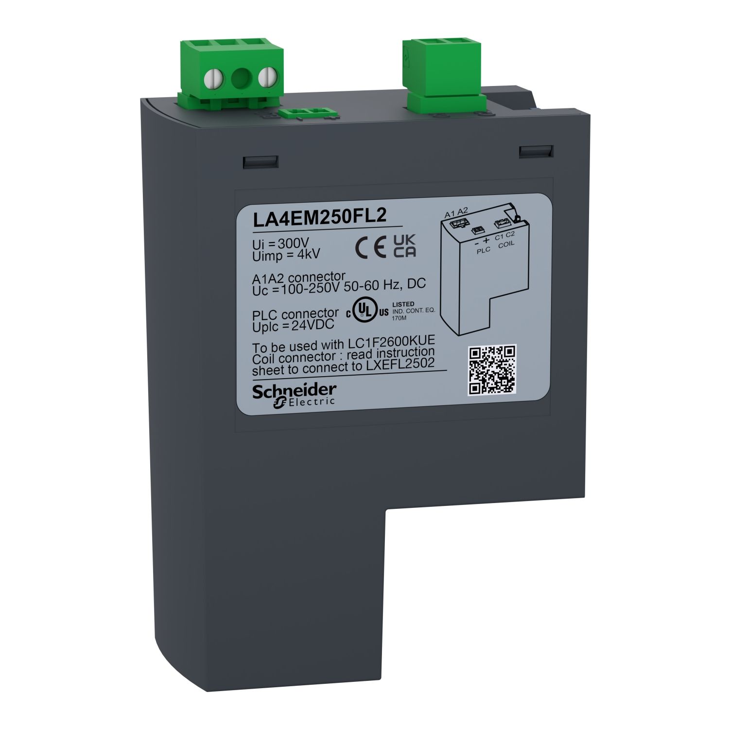 Picture of Electronic control module,TeSys F,for LXEFL2502 coil,2600A AC-1