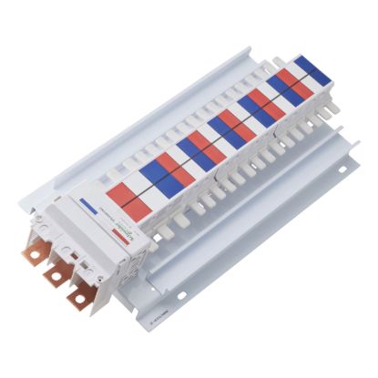Picture of SAU Hybrid Chassis, Acti9, 3Ph, 400A, 18mm 30 poles, 27mm 6 Poles, top or bottom feed