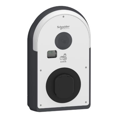 Picture of Charging station, EVlink Pro AC, 7.4kW, 32A, 1P+N, T2S socket-outlet, RDC-DD 6mA, MNx aux., MID meter