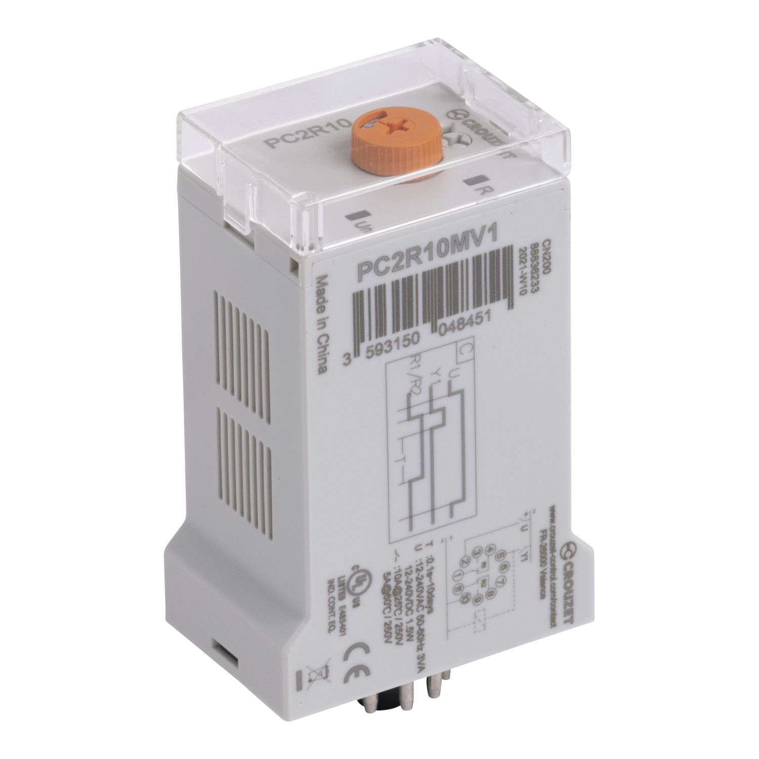 Picture of Electromechanical relay, SM6-24, spare part, 48VDC to 240VDC, 48VAC to 240VAC, time delay