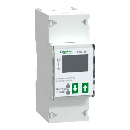 Picture of modular single phase power meter iEM2455 - 230V - 100A with communication Modbus