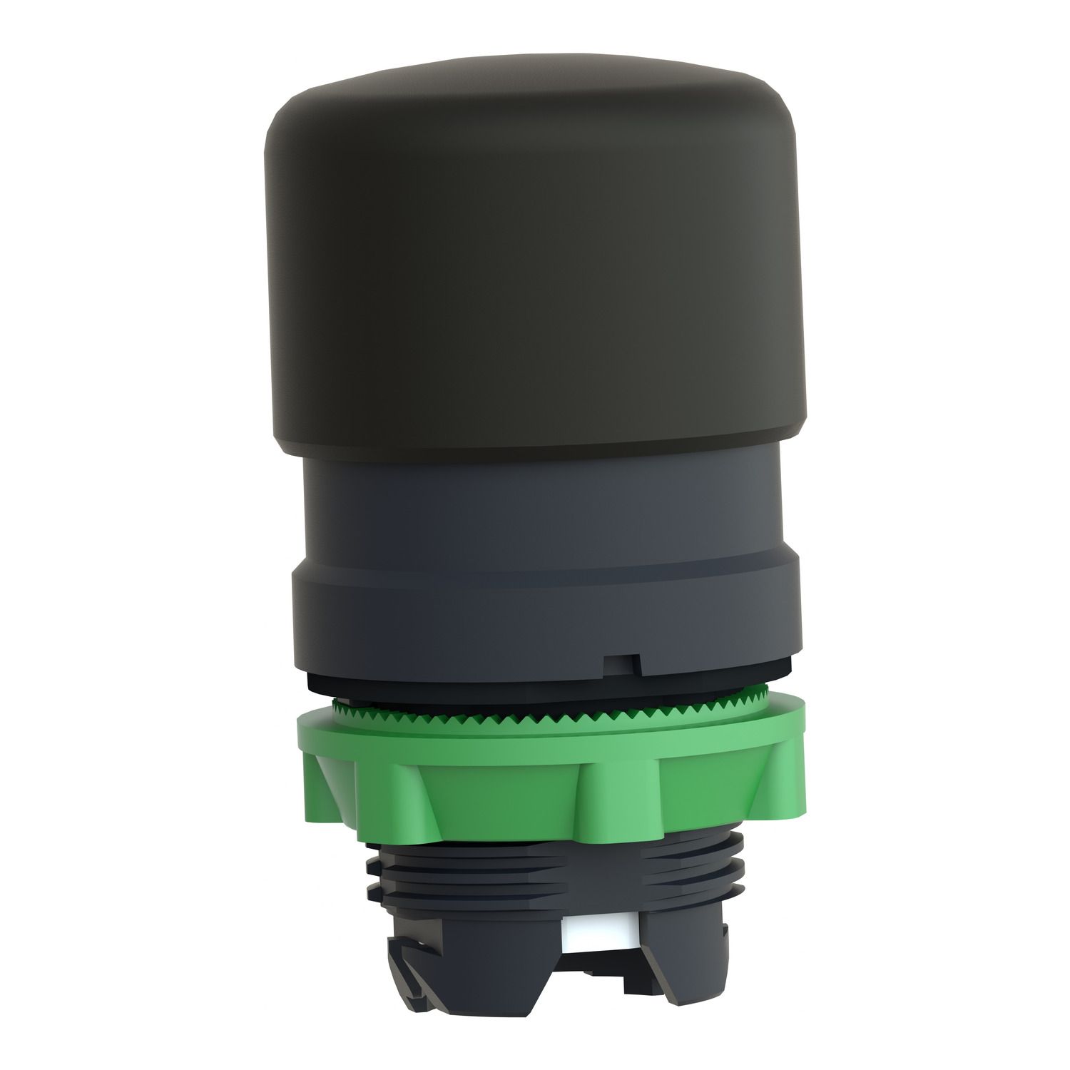 Picture of Head for non illuminated pushbutton, Harmony XB5, plastic, black, mushroom 30mm, 22mm, spring return