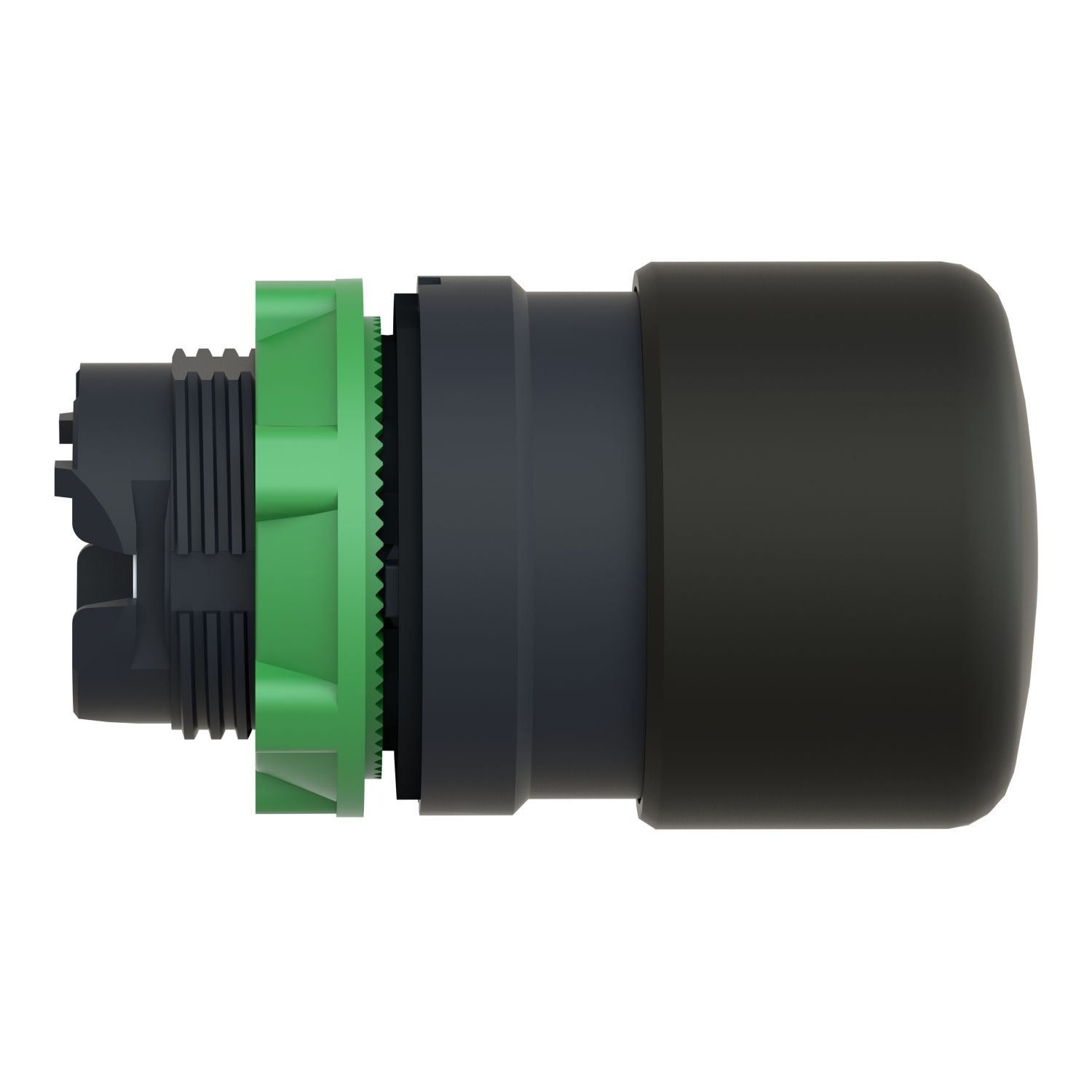 Picture of Head for non illuminated pushbutton, Harmony XB5, plastic, black, mushroom 30mm, 22mm, spring return