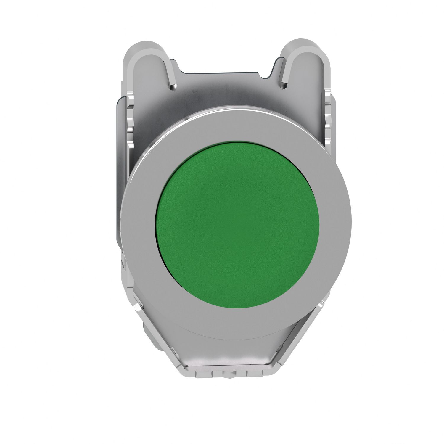 Picture of Head for non illuminated push button, Harmony XB4, flush mounted green projecting pushbutton