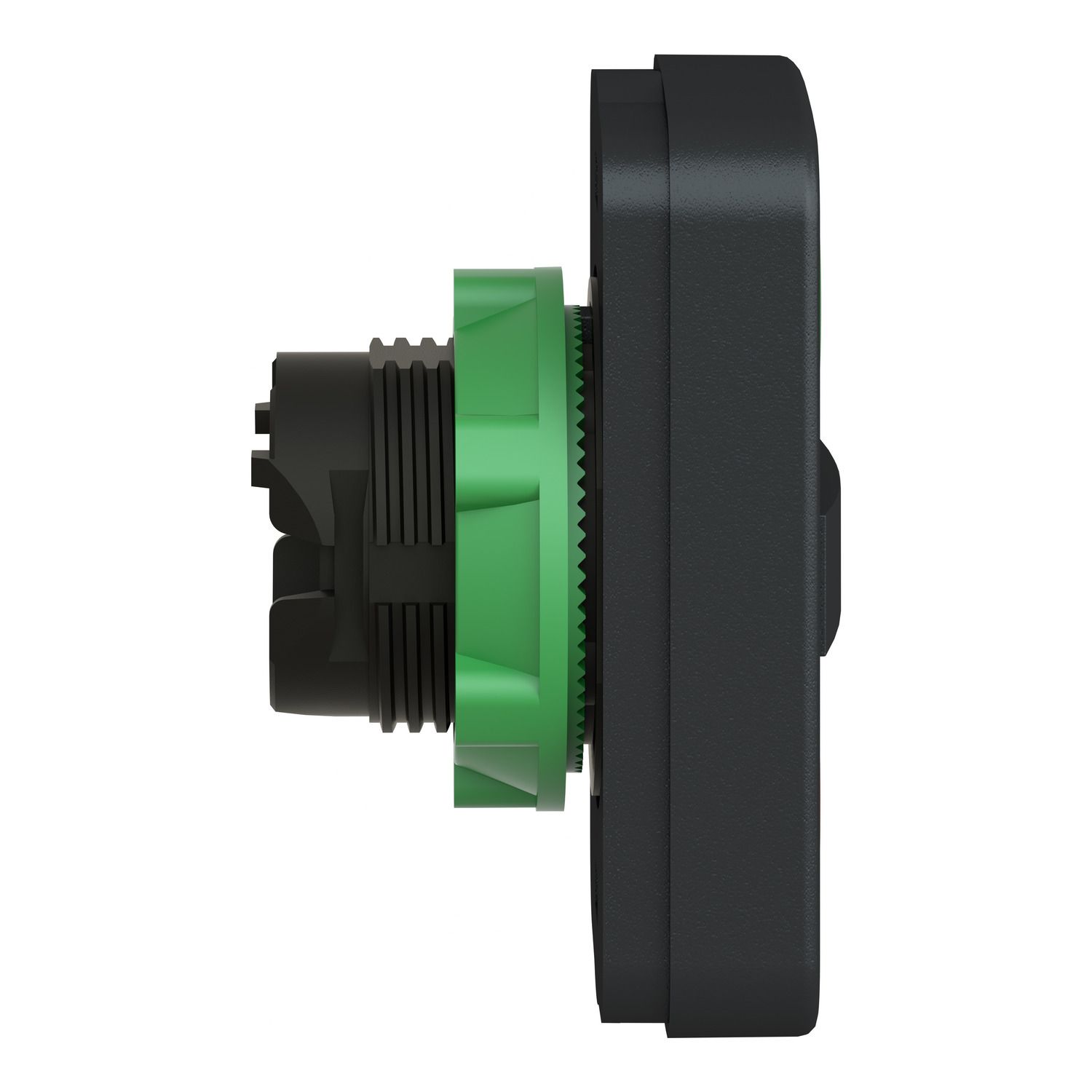 Picture of Head for double headed push button, Harmony XB5, plastic, 22mm, 1 green flush marked I + 1 red flush marked O
