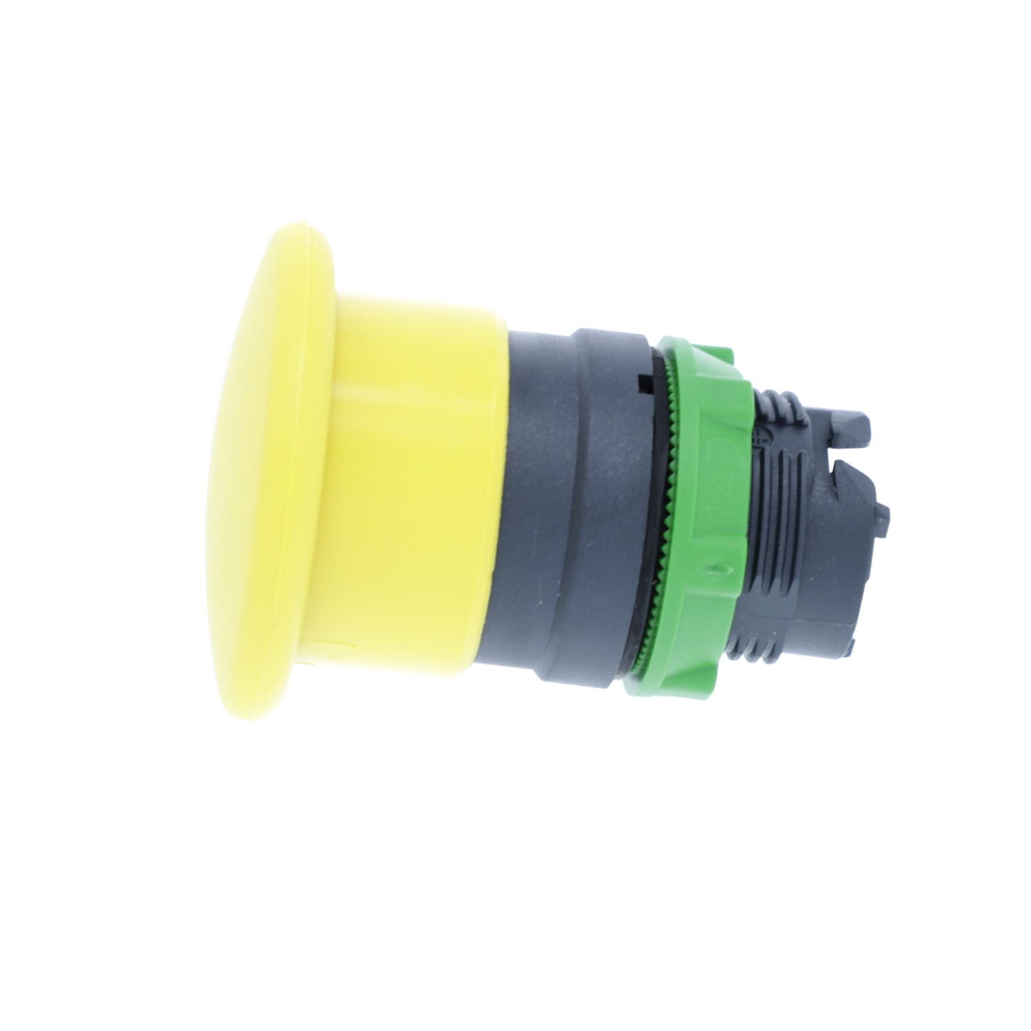Picture of Head for non illuminated pushbutton, Harmony XB5, plastic, yellow, mushroom 40mm, 22mm, spring return