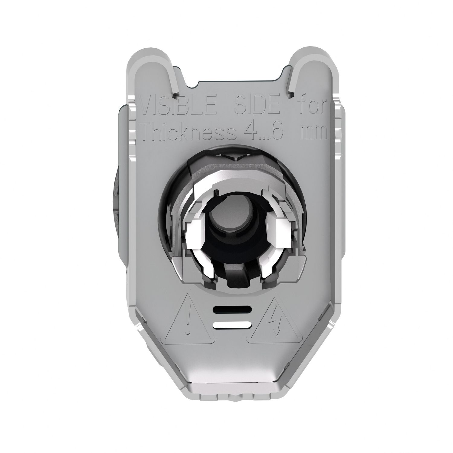 Picture of Head for illuminated selector switch, Harmony XB4, metal, blue handle, 30mm, universal LED, 2 positions, stay put