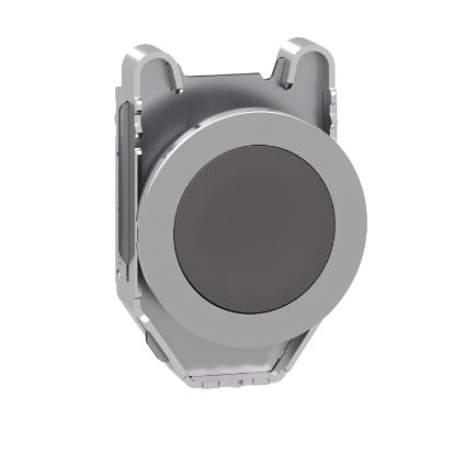 Picture of Head for non illuminated push button, Harmony XB4, flush mounted grey flush caps pushbutton