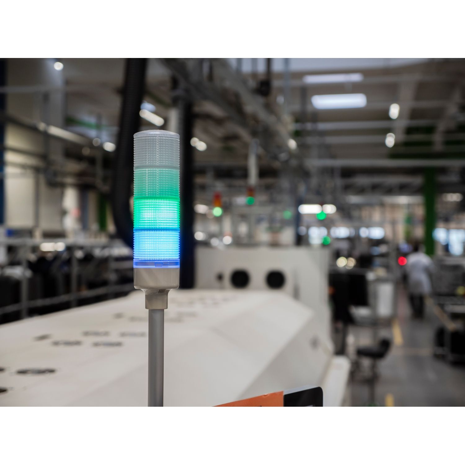 Picture of Pre assembled USB programmable tower lights, Harmony XVGU, multi color, 60mm, steady flashing LED, buzzer