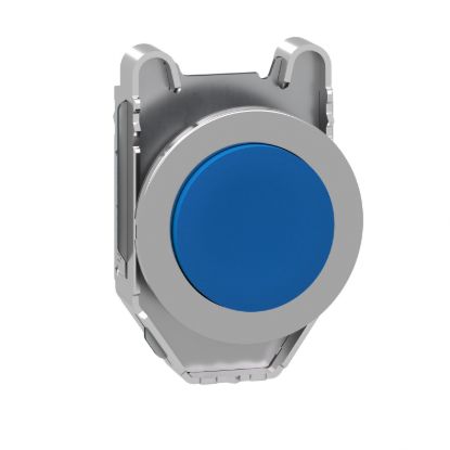 Picture of Head for non illuminated push button, Harmony XB4, flush mounted blue projecting pushbutton push