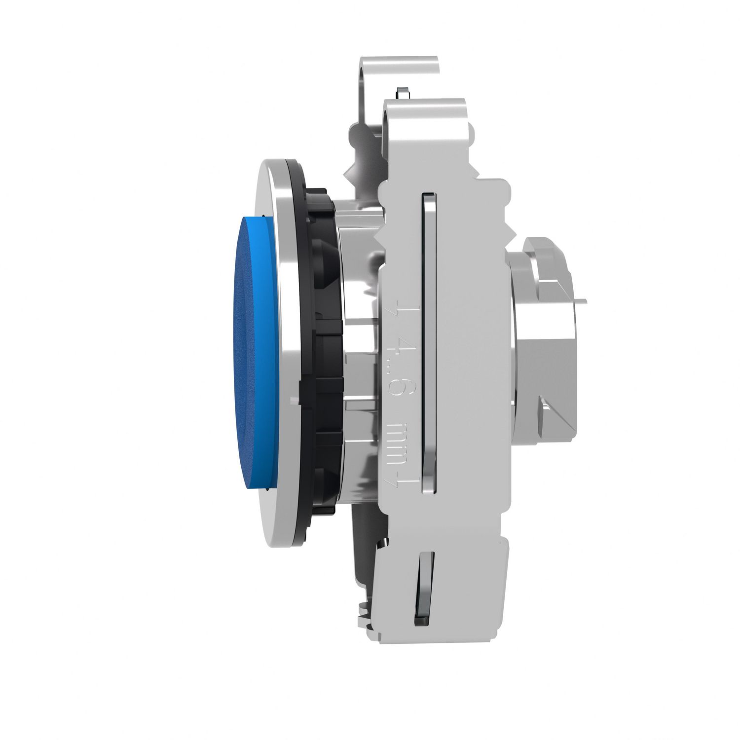 Picture of Head for non illuminated push button, Harmony XB4, flush mounted blue projecting pushbutton push