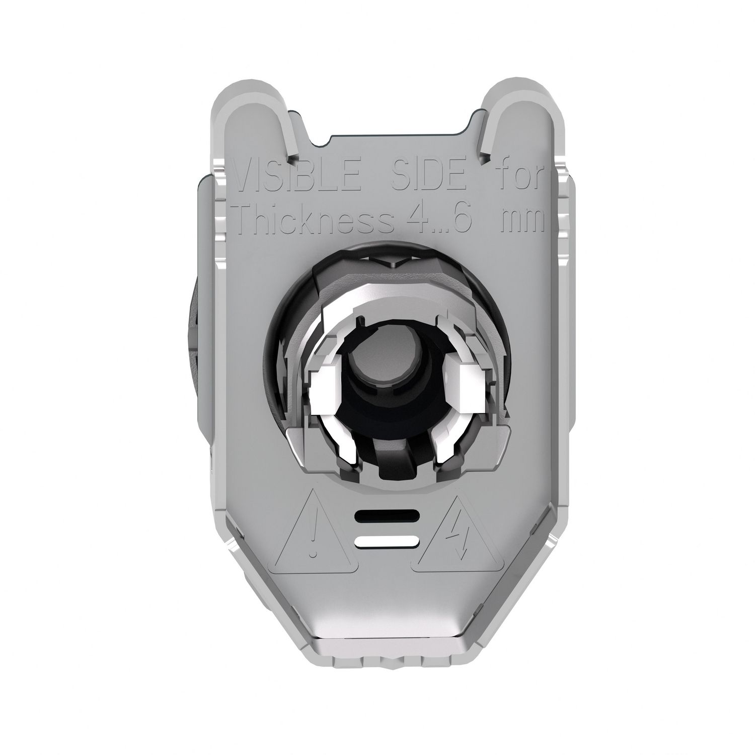 Picture of Head for illuminated selector switch, Harmony XB4, metal, blue handle, 30mm, universal LED, 3 positions, right to center