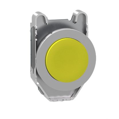 Picture of Head for non illuminated push button, Harmony XB4, flush mounted yellow projecting pushbutton push