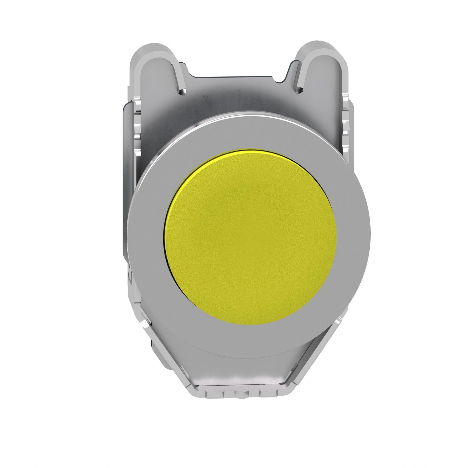 Picture of Head for non illuminated push button, Harmony XB4, flush mounted yellow projecting pushbutton push