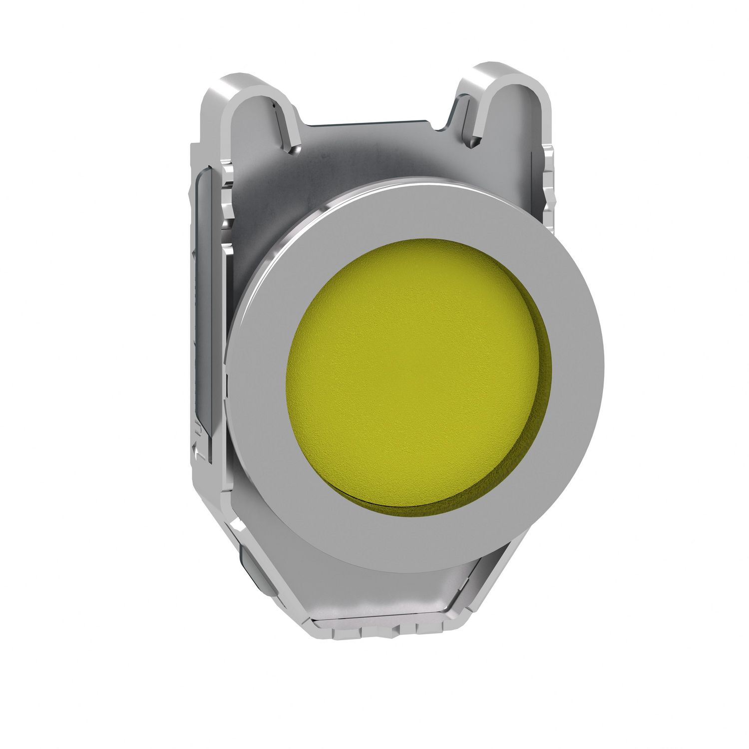 Picture of Head for non illuminated push button, Harmony XB4, flush mounted yellow pushbutton recessed