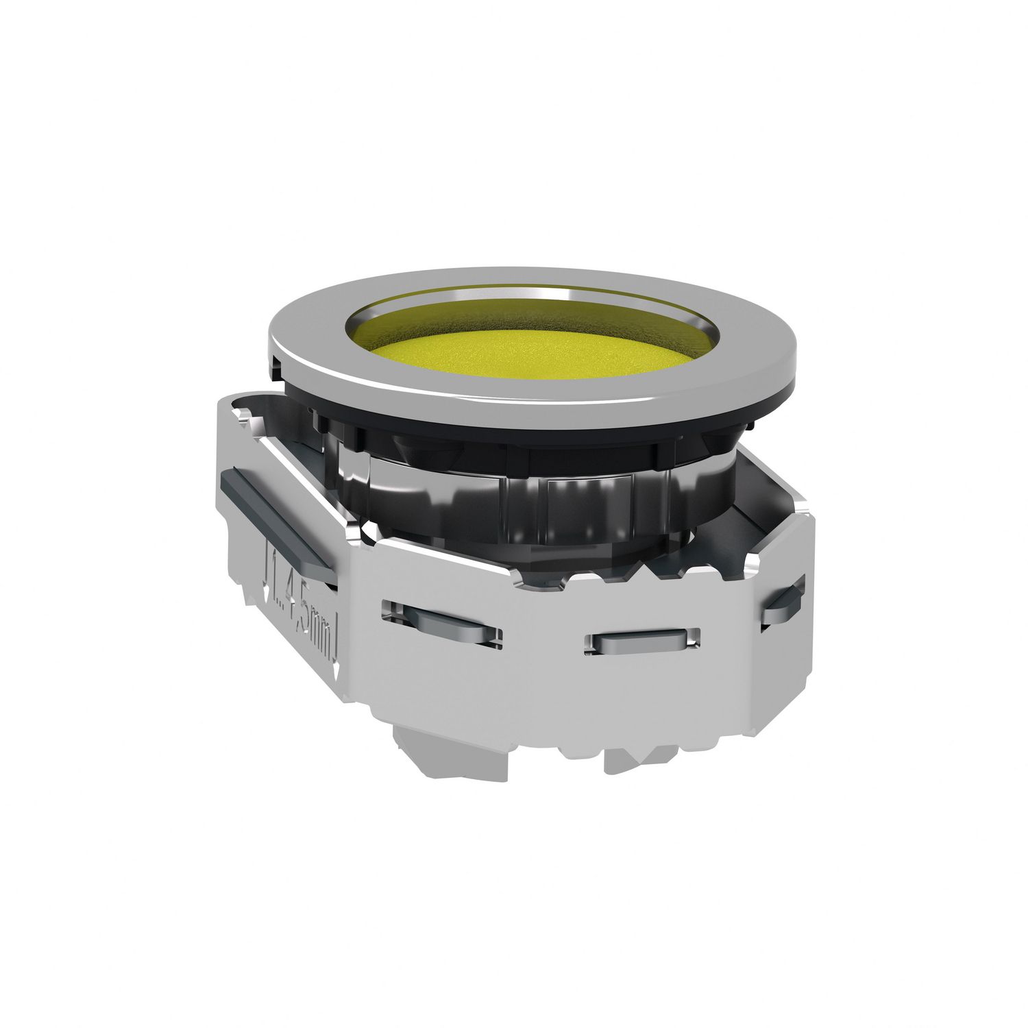 Picture of Head for non illuminated push button, Harmony XB4, flush mounted yellow pushbutton recessed