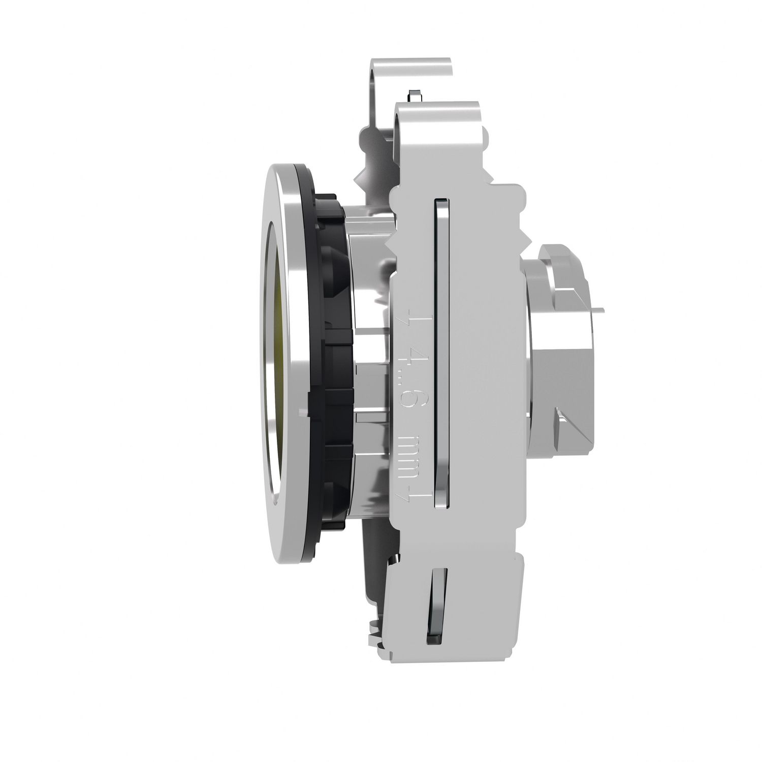 Picture of Head for non illuminated push button, Harmony XB4, flush mounted yellow pushbutton recessed