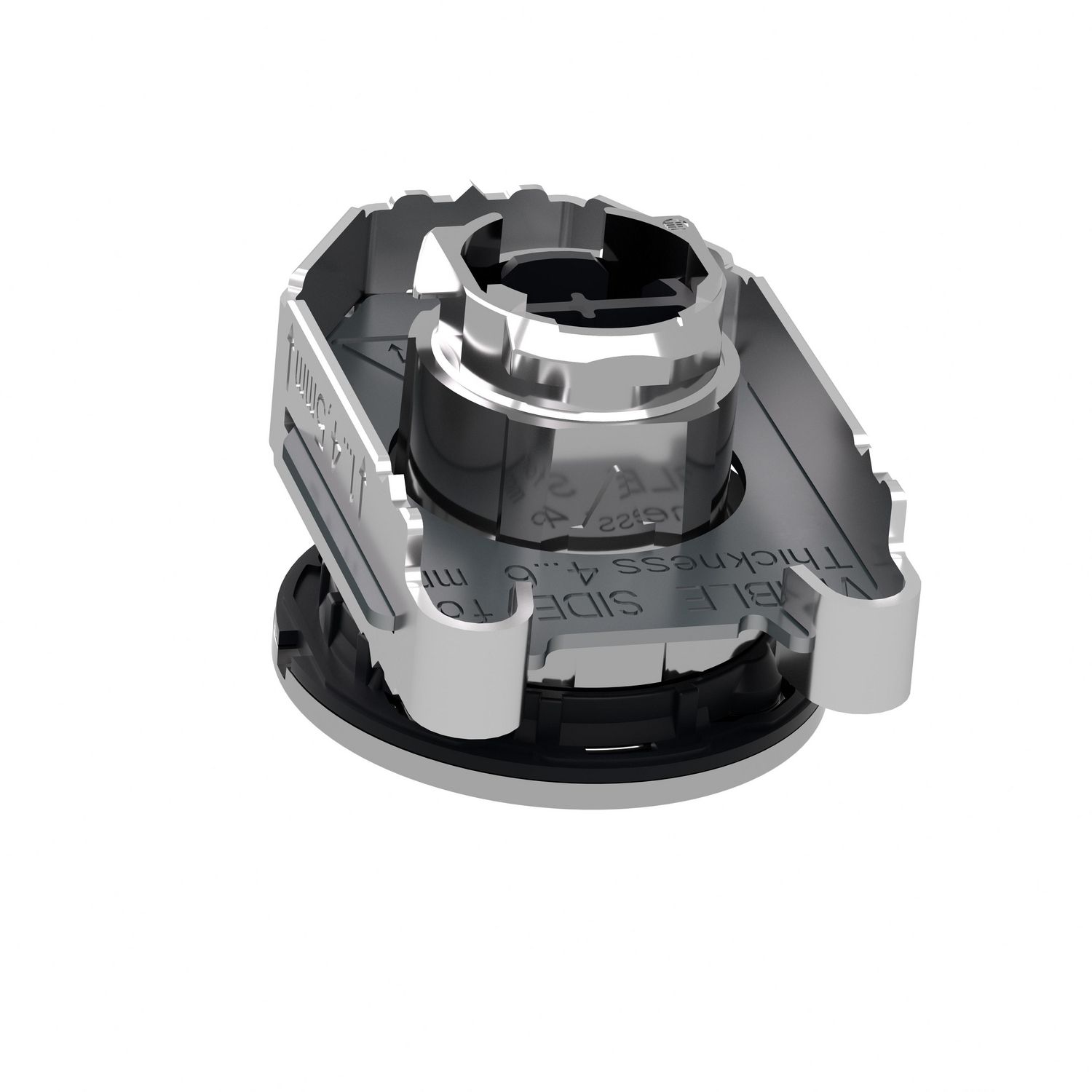 Picture of Head for non illuminated push button, Harmony XB4, flush mounted white projecting pushbutton push