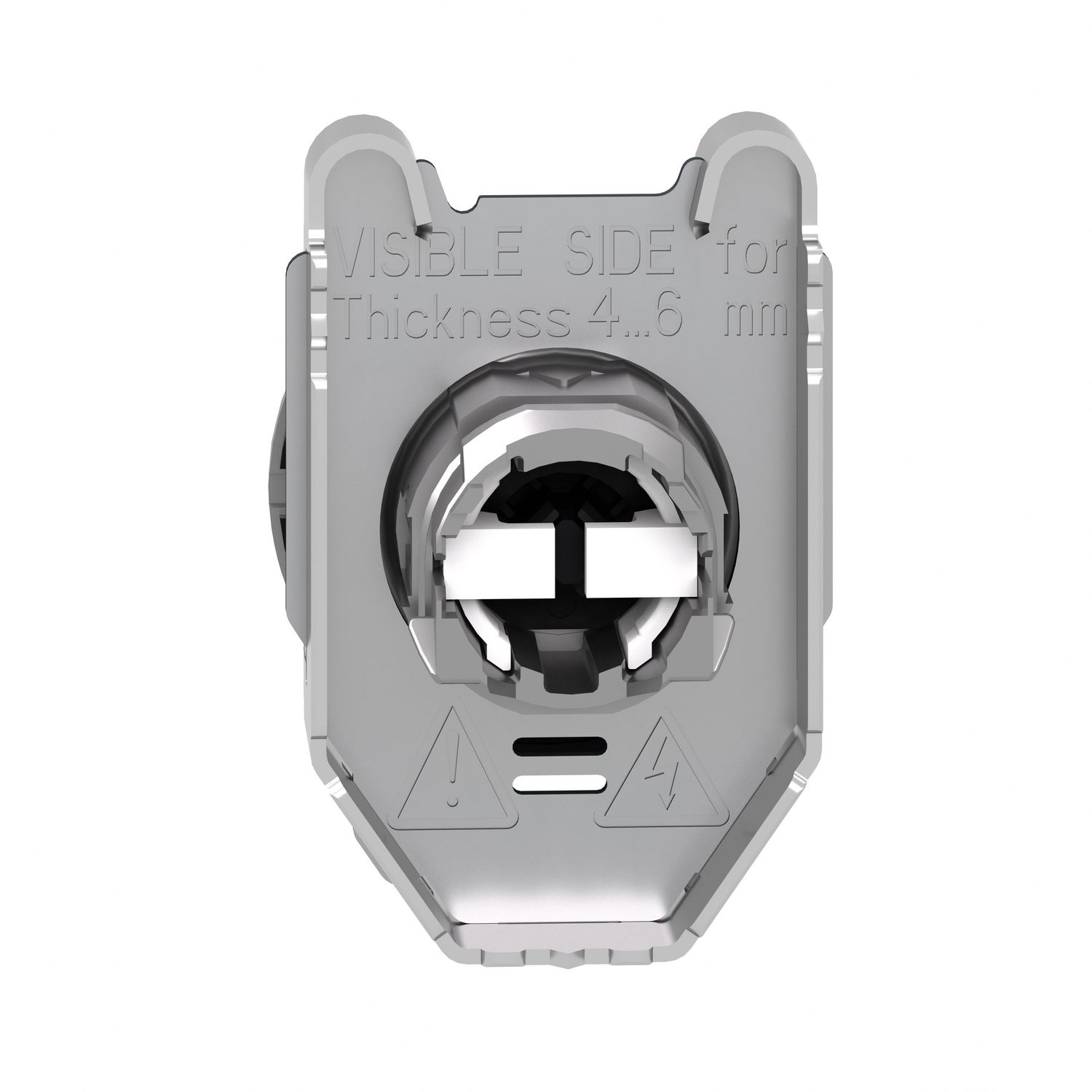 Picture of Head for selector switch, Harmony XB4, black handle, flush, 30mm, 3 positions, stay put