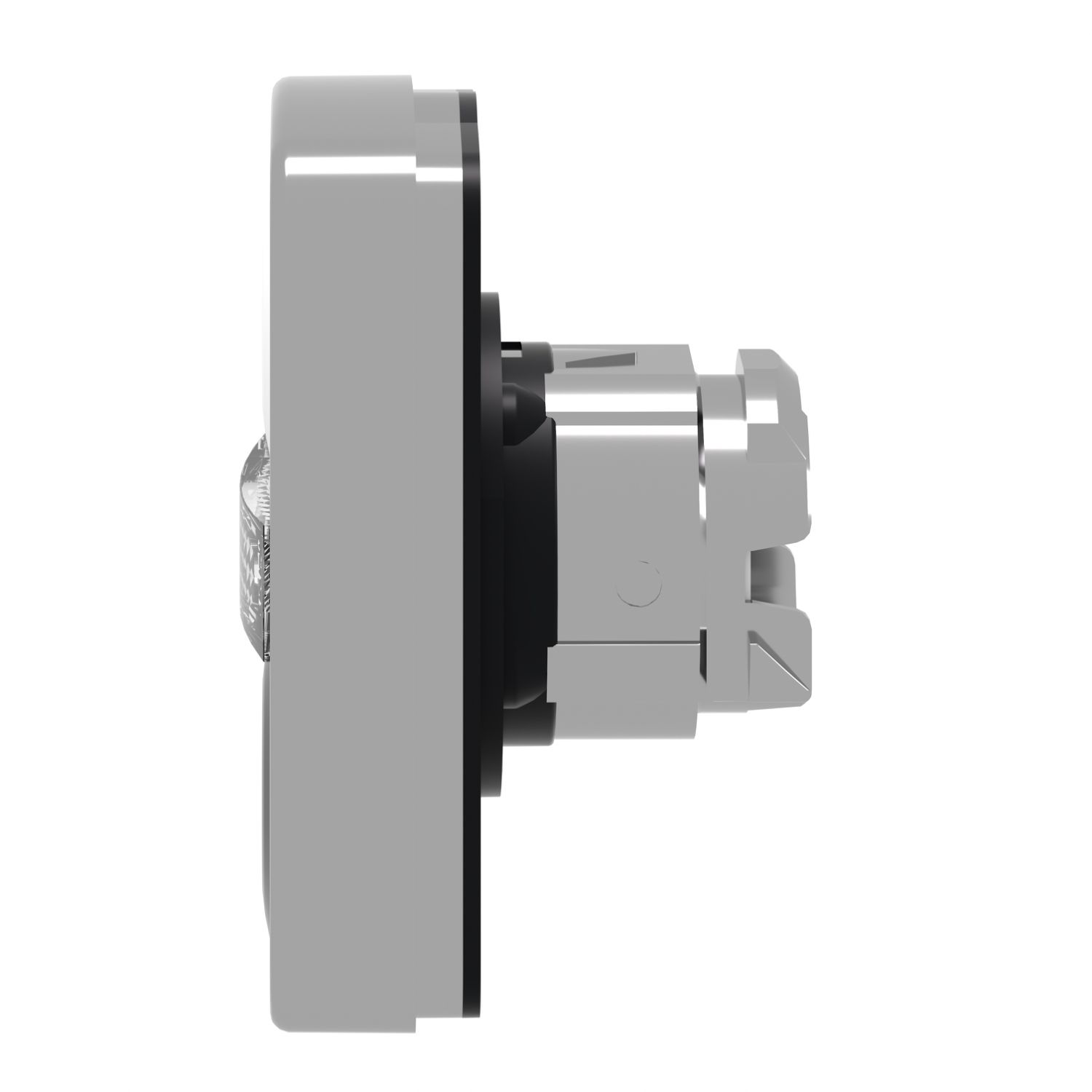 Picture of Head for illuminated double headed push button, Harmony XB4, white flush black flush push button 22mm unmarked