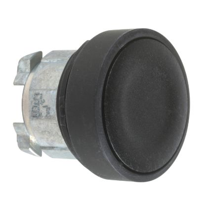 Picture of Head for non illuminated push button, Harmony XB4, black, flush, pushbutton 22mm, spring return, unmarked