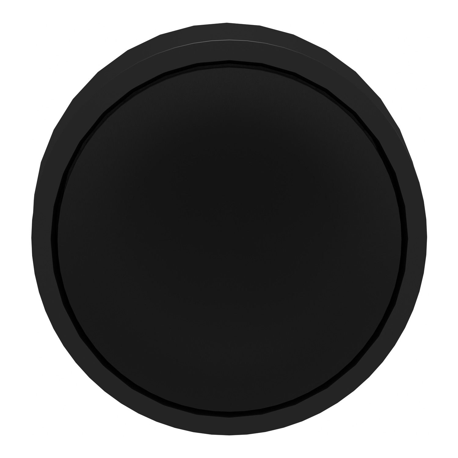 Picture of Head for non illuminated push button, Harmony XB4, black, flush, pushbutton 22mm, spring return, unmarked