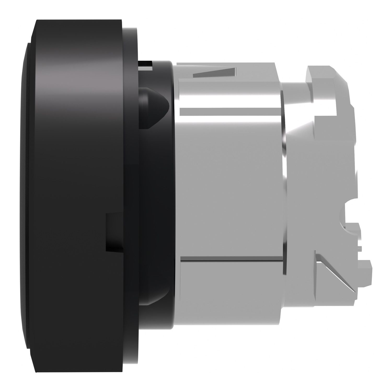 Picture of Head for non illuminated push button, Harmony XB4, black, flush, pushbutton 22mm, spring return, unmarked