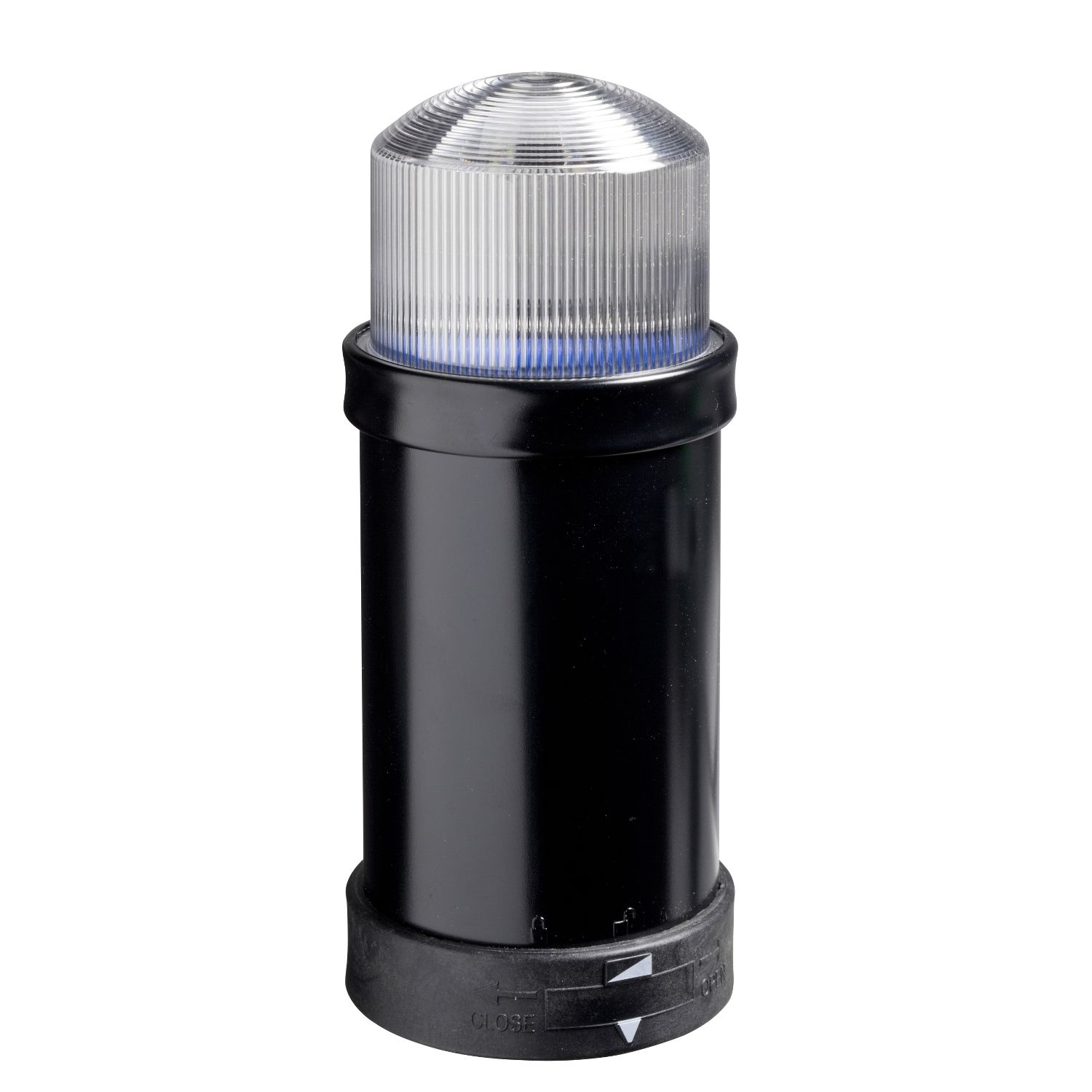 Picture of Indicator bank, Harmony XVB, illuminated unit, plastic, clear, 70mm, integral flash discharge tube, 5joule, 230V AC