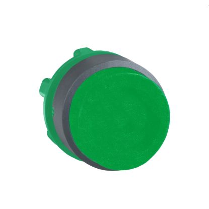 Picture of Push button head, Harmony XB5, plastic, projecting, green, 22mm, spring return, unmarked