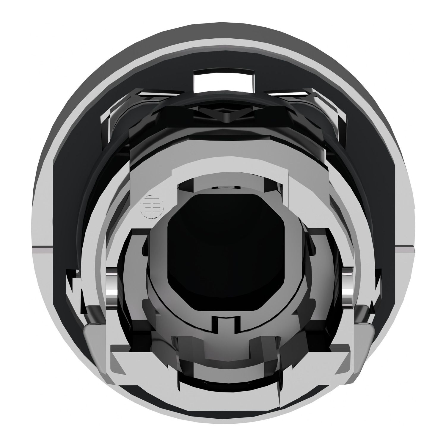 Picture of Push button head, Harmony XB4, metal, projecting, green, 22mm, spring return, unmarked