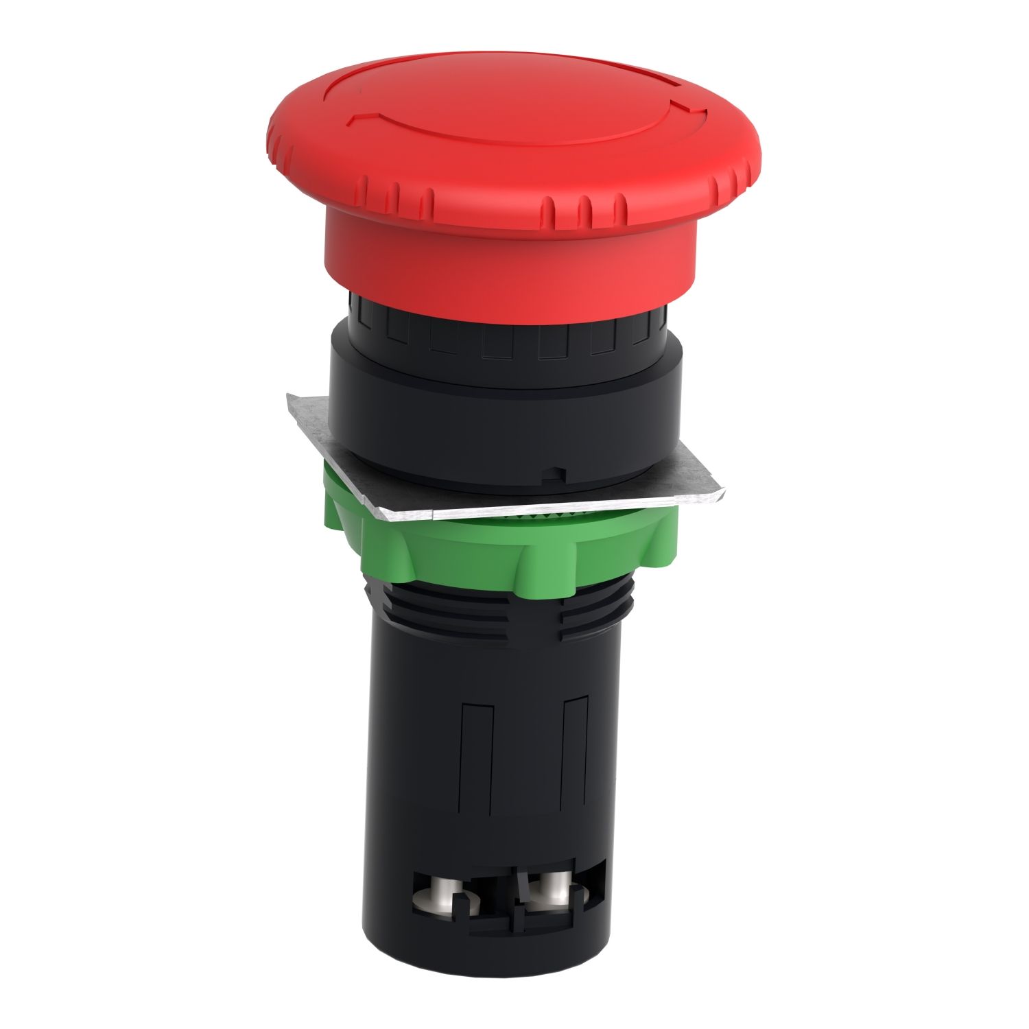 Picture of Emergency switching off monolithic push button, Harmony XB7, 22mm, red mushroom head 40mm, turn to release, 1NC