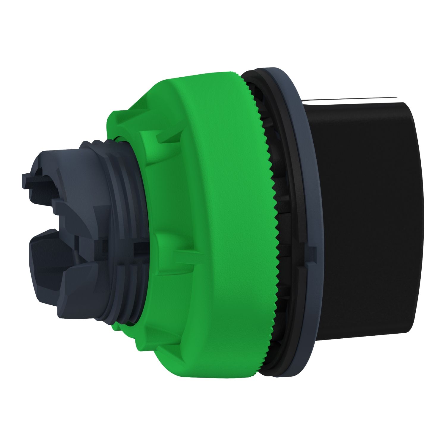 Picture of Antimicrobial Flush mounted selector switch head, Harmony XB5, plastic, black, 30mm, 3 positions, stay put