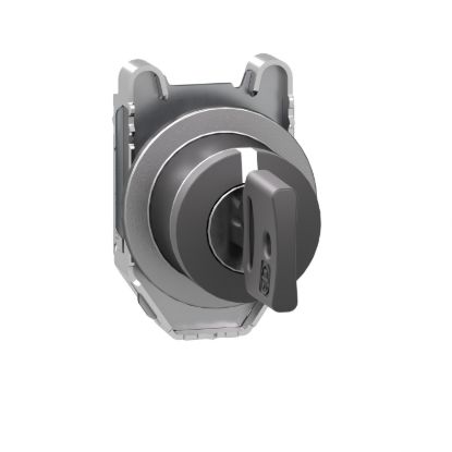 Picture of Head for selector switch, Harmony XB4, flush mounted black 3 position return right to center