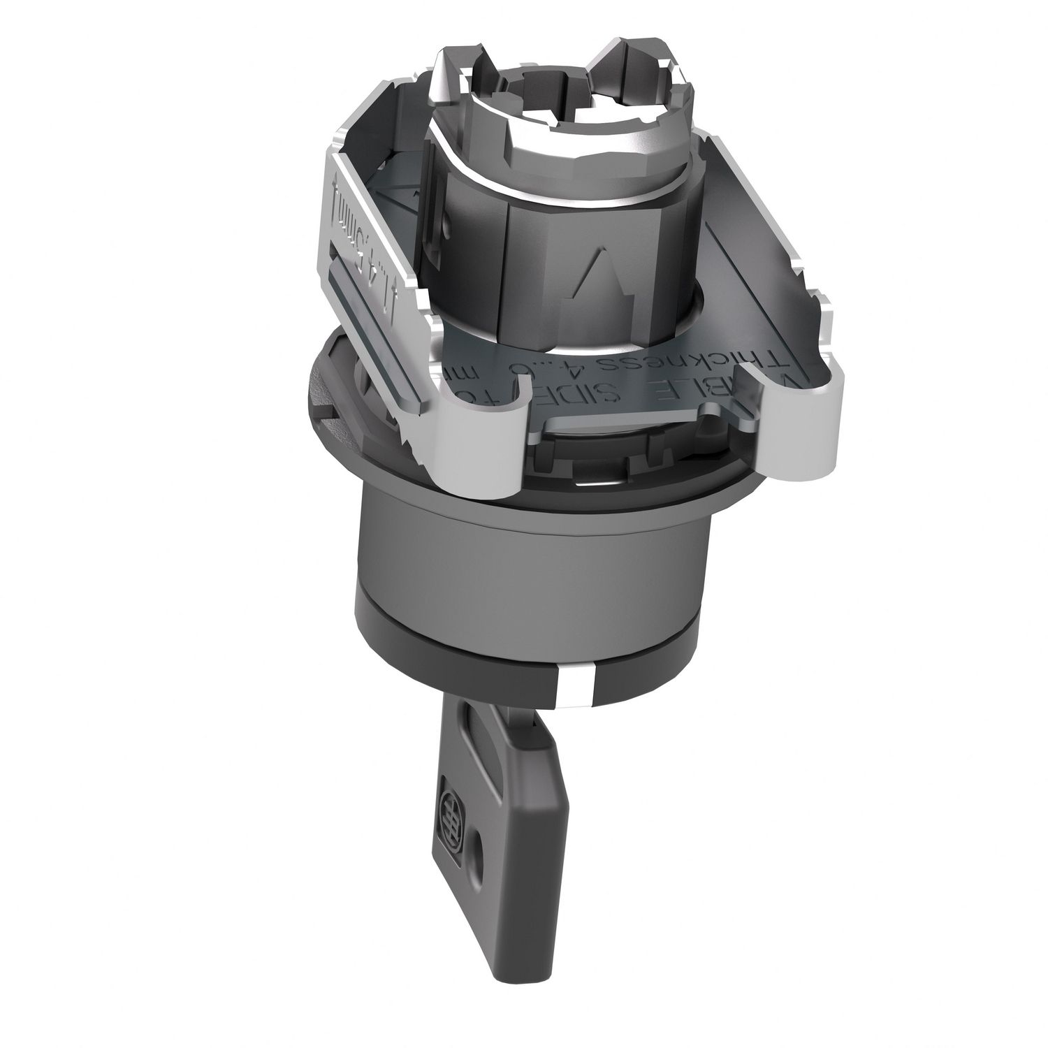 Picture of Head for selector switch, Harmony XB4, flush mounted black 3 position return right to center