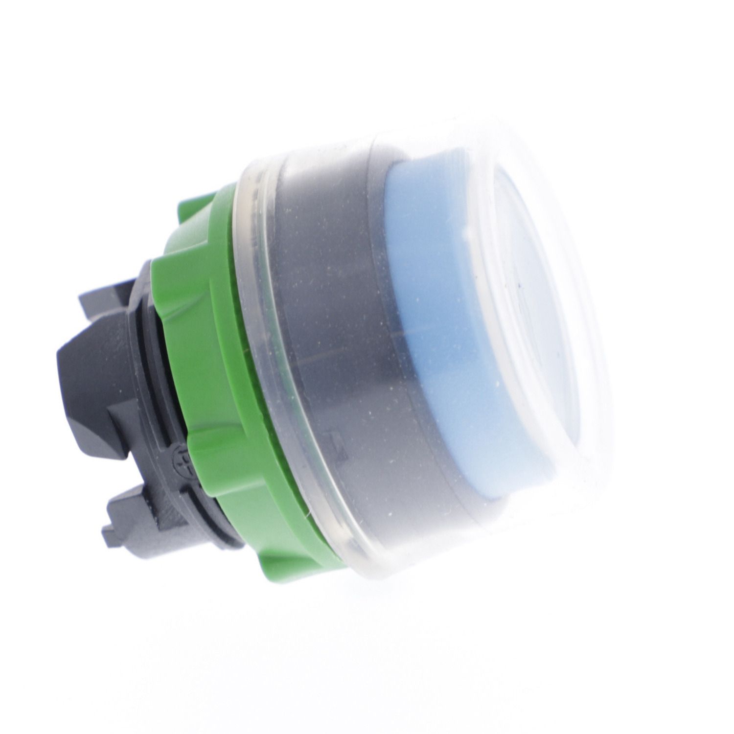 Picture of Head for non illuminated push button, Harmony XB5, plastic, projecting, blue, 22mm, spring return, booted, unmarked