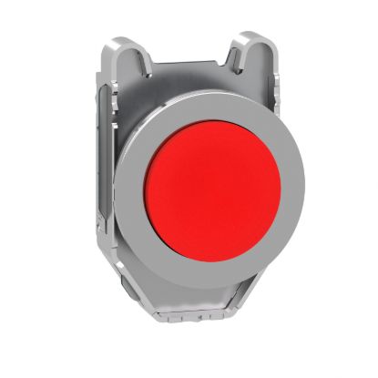 Picture of Head for non illuminated push button, Harmony XB4, flush mounted red projecting pushbutton