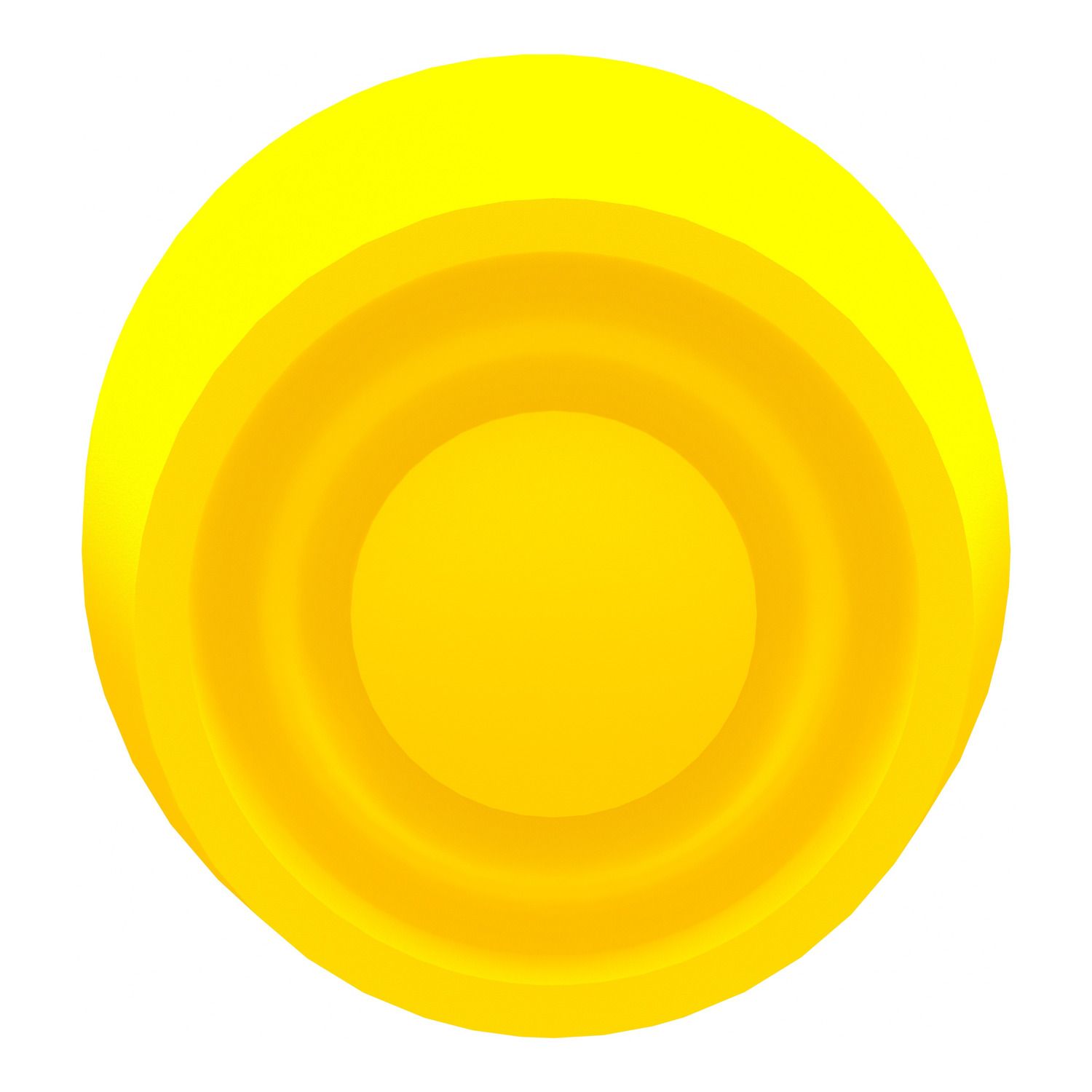 Picture of Head for non illuminated push button, Harmony XB4, yellow flush pushbutton Ø22 mm spring return unmarked